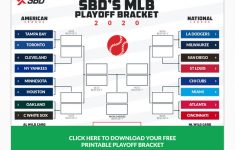 Printable 2020 MLB Playoff Bracket Fill Out Your Picks Here