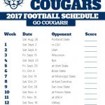 Printable BYU Cougars Football Schedule Oregon Ducks