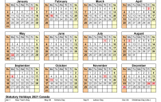 Printable Calendar 2021 Canada Free 2021 Printable Calendars