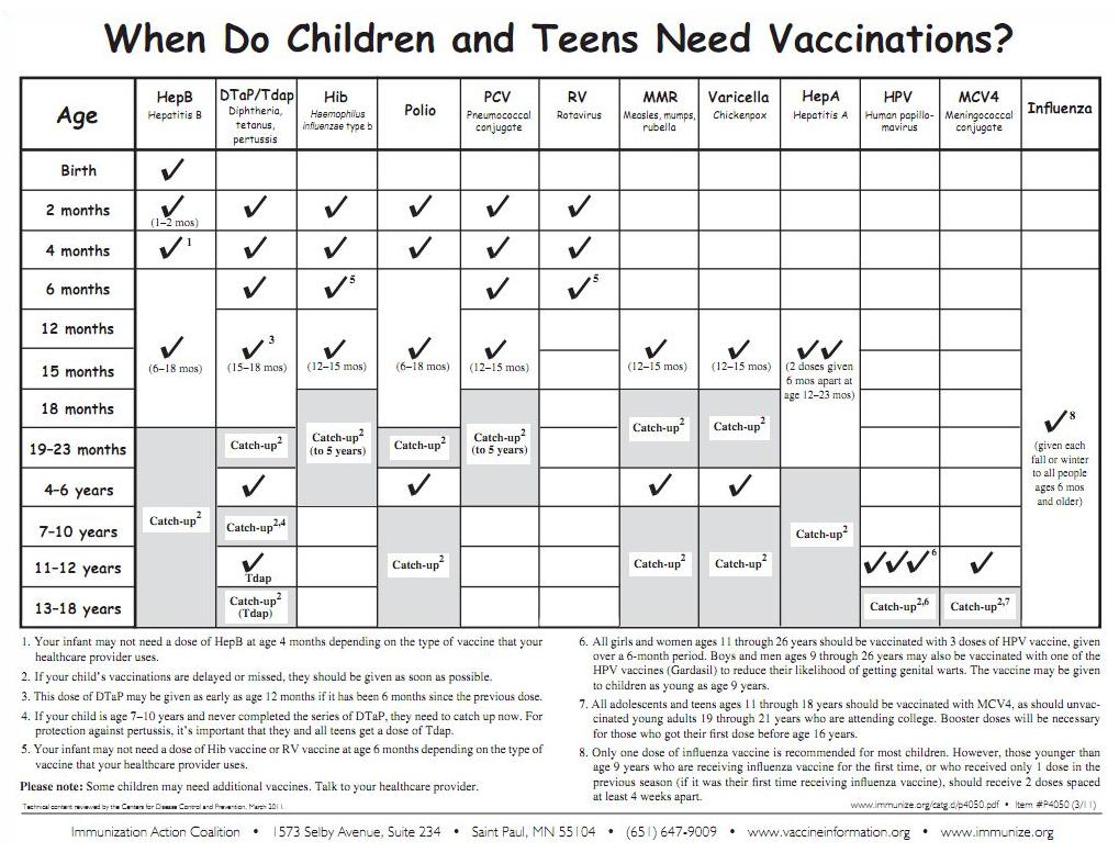 Printable Immunization Schedule Shop Fresh