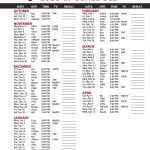 Printable Team Schedules PrintableTemplates