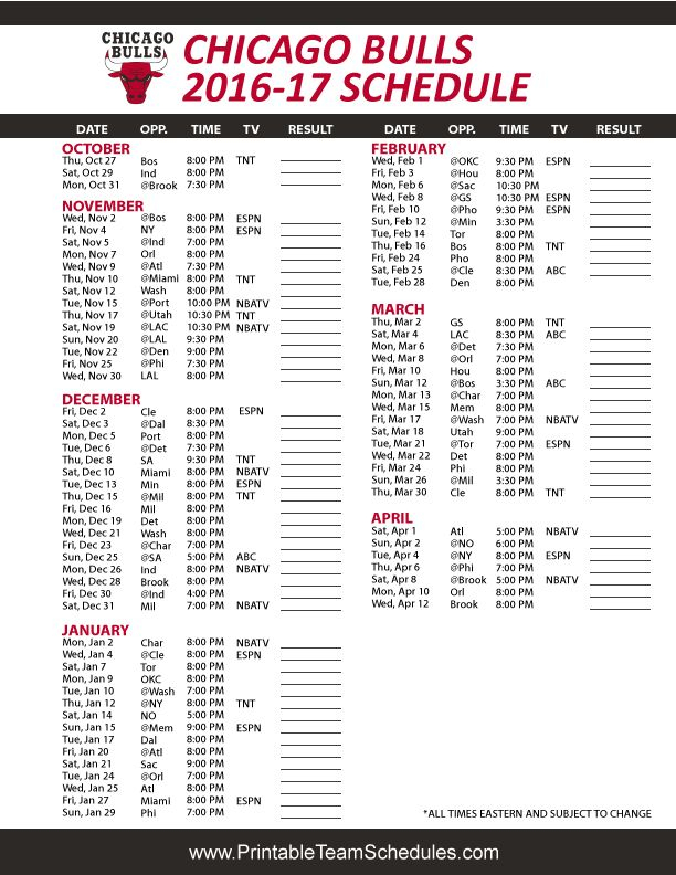 20 Team Schedule Template