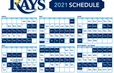 Rays Release 2021 Regular Season Schedule DRaysBay