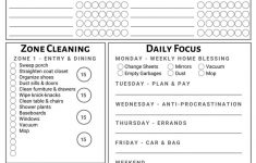 Resources Fly Lady Weekly Clean Schedule By Week Fly