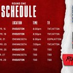 Rockets First Round Schedule Houston Rockets