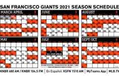 San Francisco Giants Release 2021 Schedule San Francisco