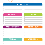 TCB Printable Cleaning Planner Blank Weekly Cleaning