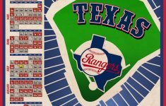Texas Rangers 2021 Schedule Print Etsy