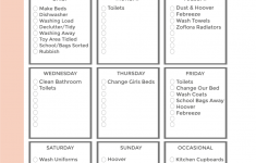 The Housework Planner Printable Template Beyond Tired