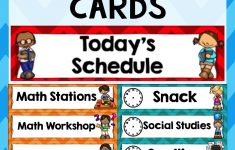 These Ready To Print And Editable Daily Schedule Cards Are