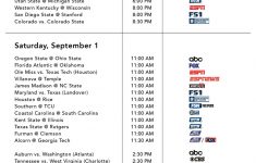 This Weekend S Comprehensive College Football TV Schedule