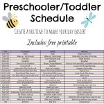Toddler And Preschooler Daily Schedule Tales Of Beauty