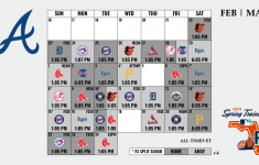Version 4 Of The Braves Spring Training Schedule 15