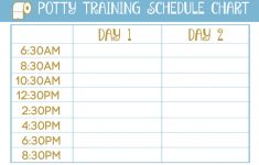 2 Day Potty Training Schedule For Your 18 Month Old