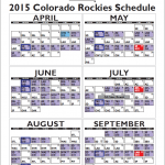 2015 Rockies Schedule Released Colorado Opens Season In