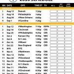 2016 17 Pittsburgh Steelers Schedule Steelers Schedule