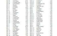 91 Best Printable NBA Schedules Images On Pinterest Nba