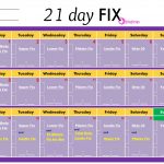 Another Easy Printable Chart 21 Day Fix Workouts 21 Day