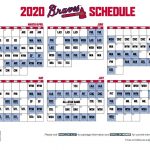 Atlanta Braves Schedule 2020 Printable Calendar For Planning