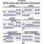 Colorado Rockies Schedule 2015 Examples And Forms