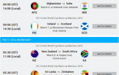 Cricket World Cup 2021 Schedule And Calendar Download The