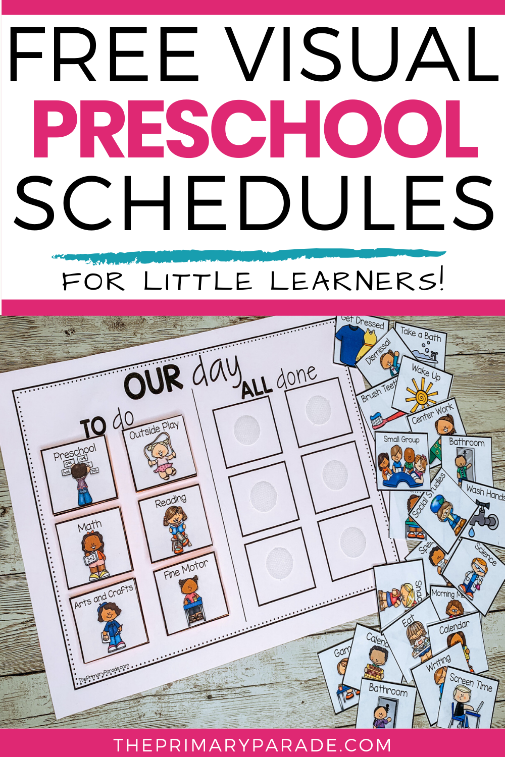 Free Preschool Visual Schedule Visual Schedule Preschool 