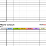 Free Printable Weekly Work Schedule Free Printable