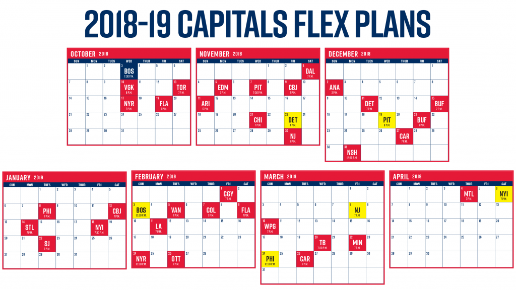 Inventive Washington Capitals Printable Schedule Jackson