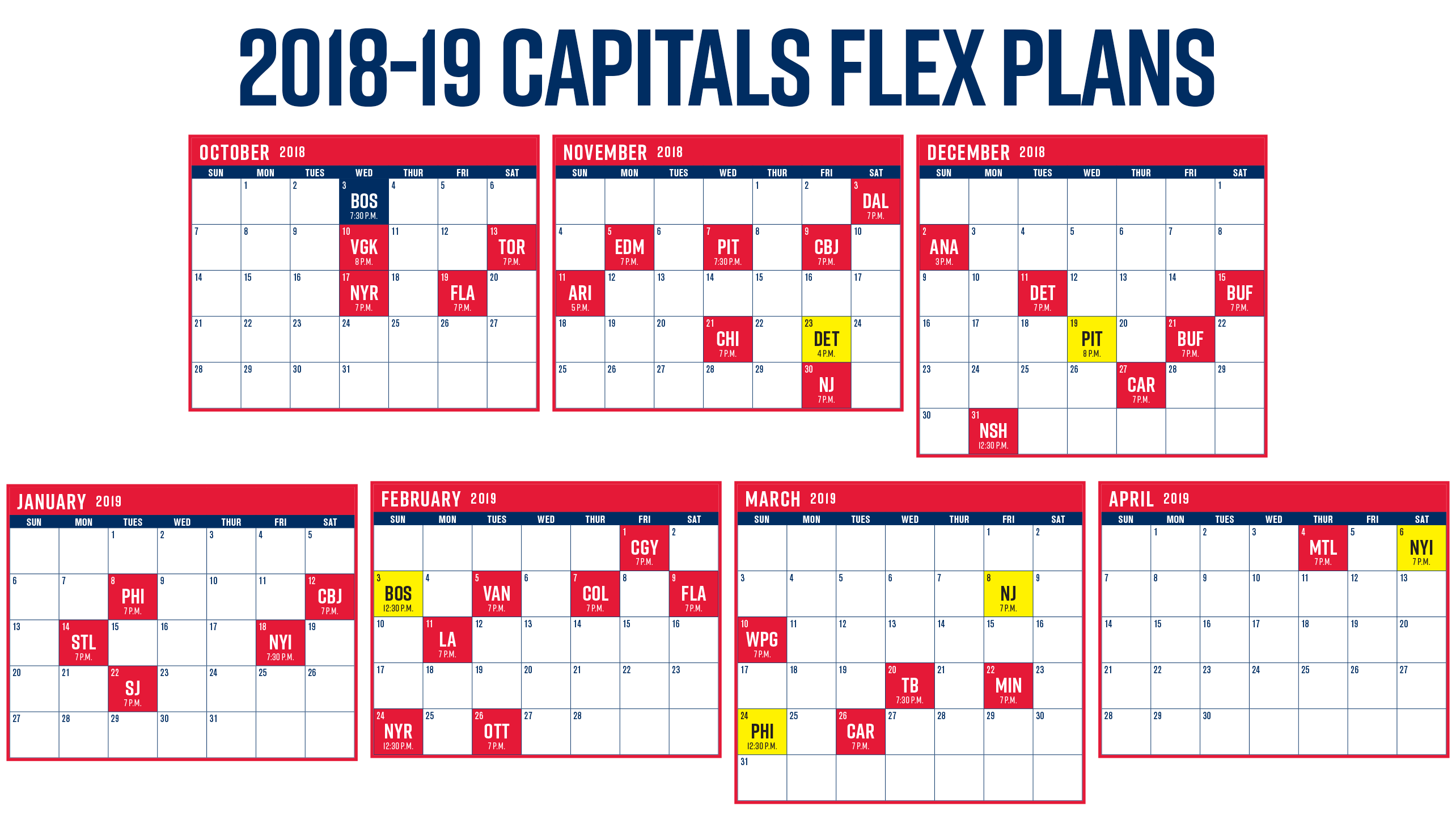 Inventive Washington Capitals Printable Schedule Jackson 