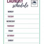 Laundry Routine Tips And Free Laundry Schedule Printable