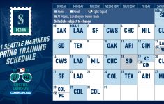Mariners Schedule 2021 Calendar
