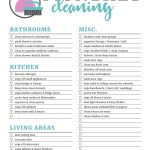 New Monthly Cleaning Schedule Template Xls Xlsformat