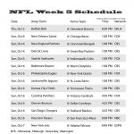 Nfl Week 5 Schedule