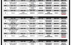 P90X Schedule Jessica Bowser Nelson Fitness