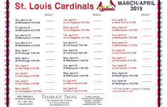 Printable 2019 St Louis Cardinals Schedule