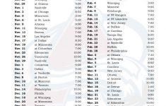 Printable Colorado Avalanche Hockey Schedule 2016 2017