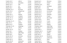 Printable New York Rangers Hockey Schedule 2014 2015