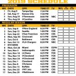 Printable Pittsburgh Steelers 2019 Schedule Pittsburgh