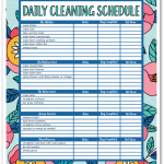Printable Weekly Cleaning Schedule That Are Nerdy Pierce