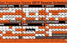 Sf Giants Schedule Printable That Are Comprehensive Ruby