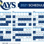 Tampa Bay Rays Release 2021 Season Schedule