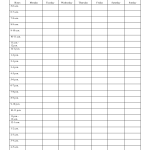 Time Management Weekly Schedule Template Weekly Planner
