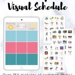 Visual Schedule Printable With PECS Divided By Time Of Day