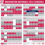 Washington Nationals Printable Schedule That Are