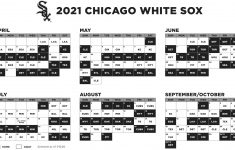 White Sox 2021 Schedule Whitesox