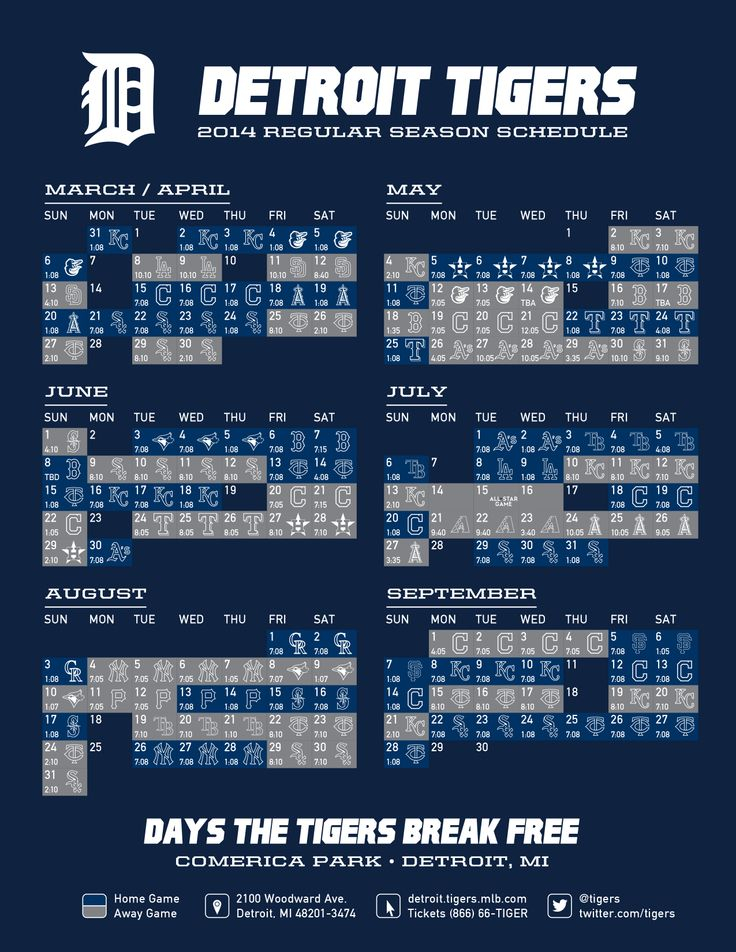 2015 Detroit Tigers Schedule Wallpaper WallpaperSafari