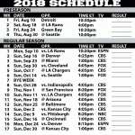 2018 19 Oakland Raiders Printable Schedule Raiders