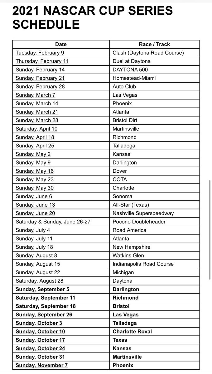 2021 Nascar Schedule Las Vegas NEWREAY