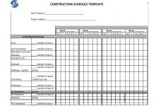 23 Construction Schedule Templates In Word Excel