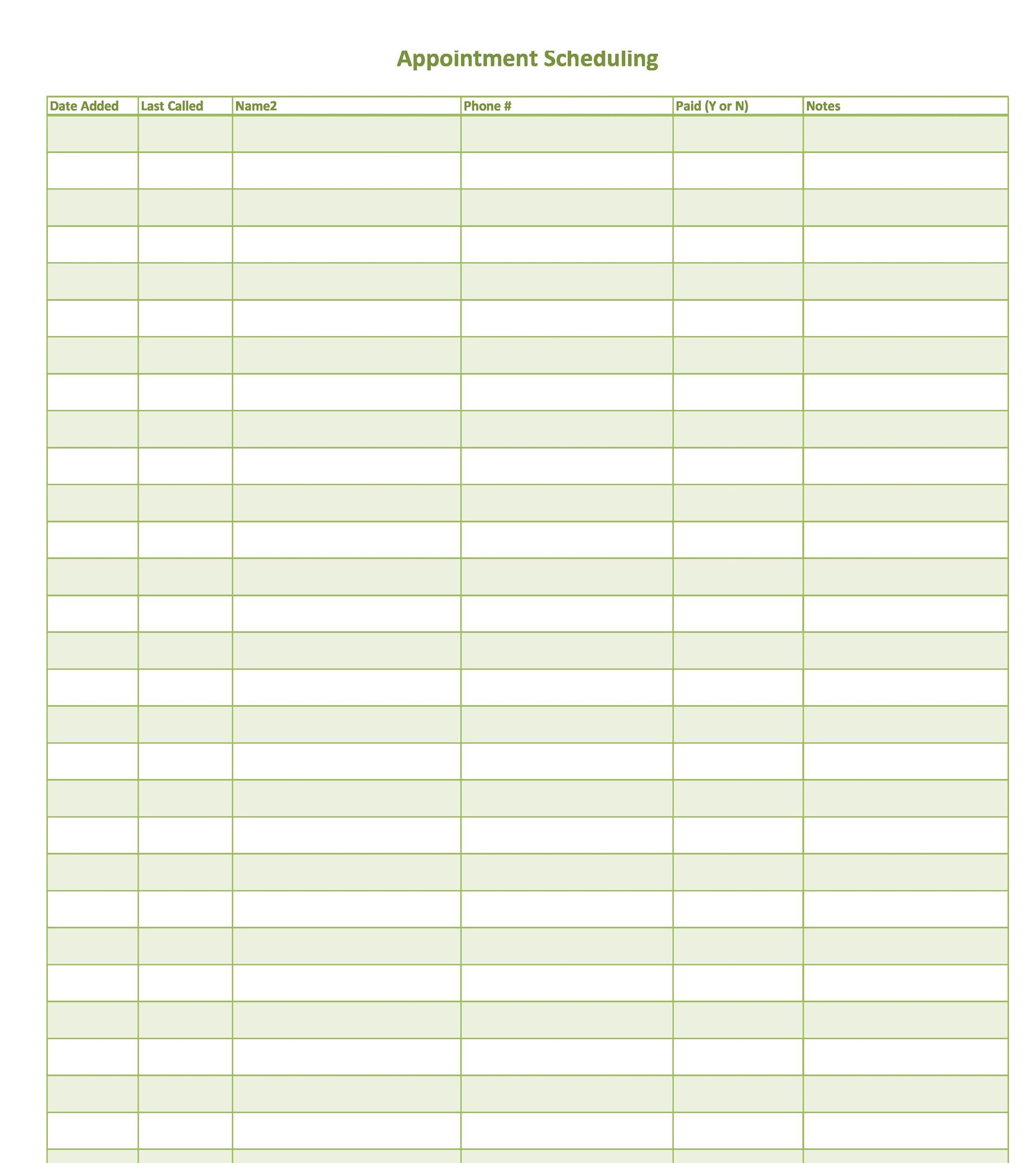 45 Printable Appointment Schedule Templates Appointment 